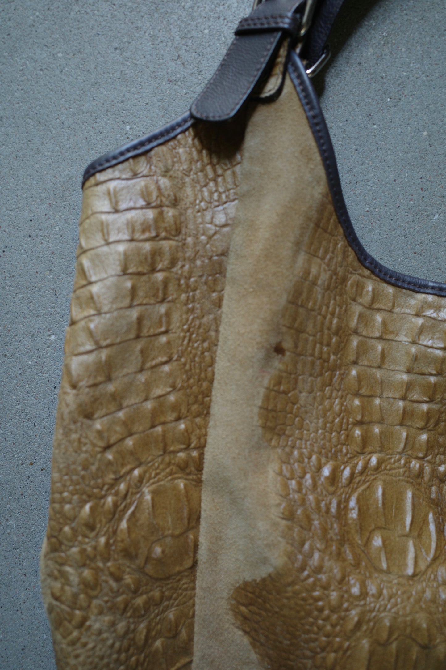 VINTAGE CROCO HOBO BAG
