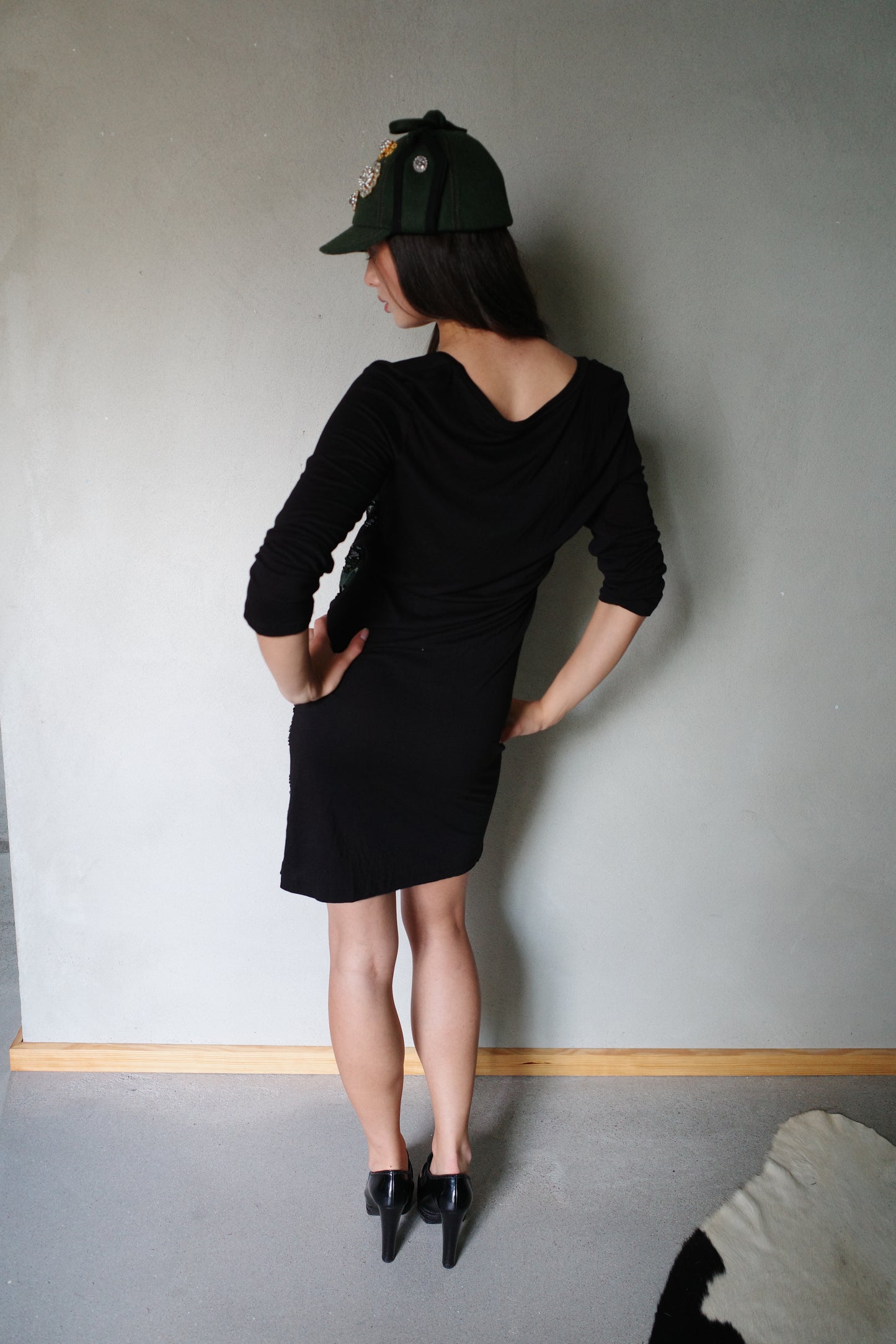 ITALIAN VINTAGE STRIPED SEQUIN DRESS