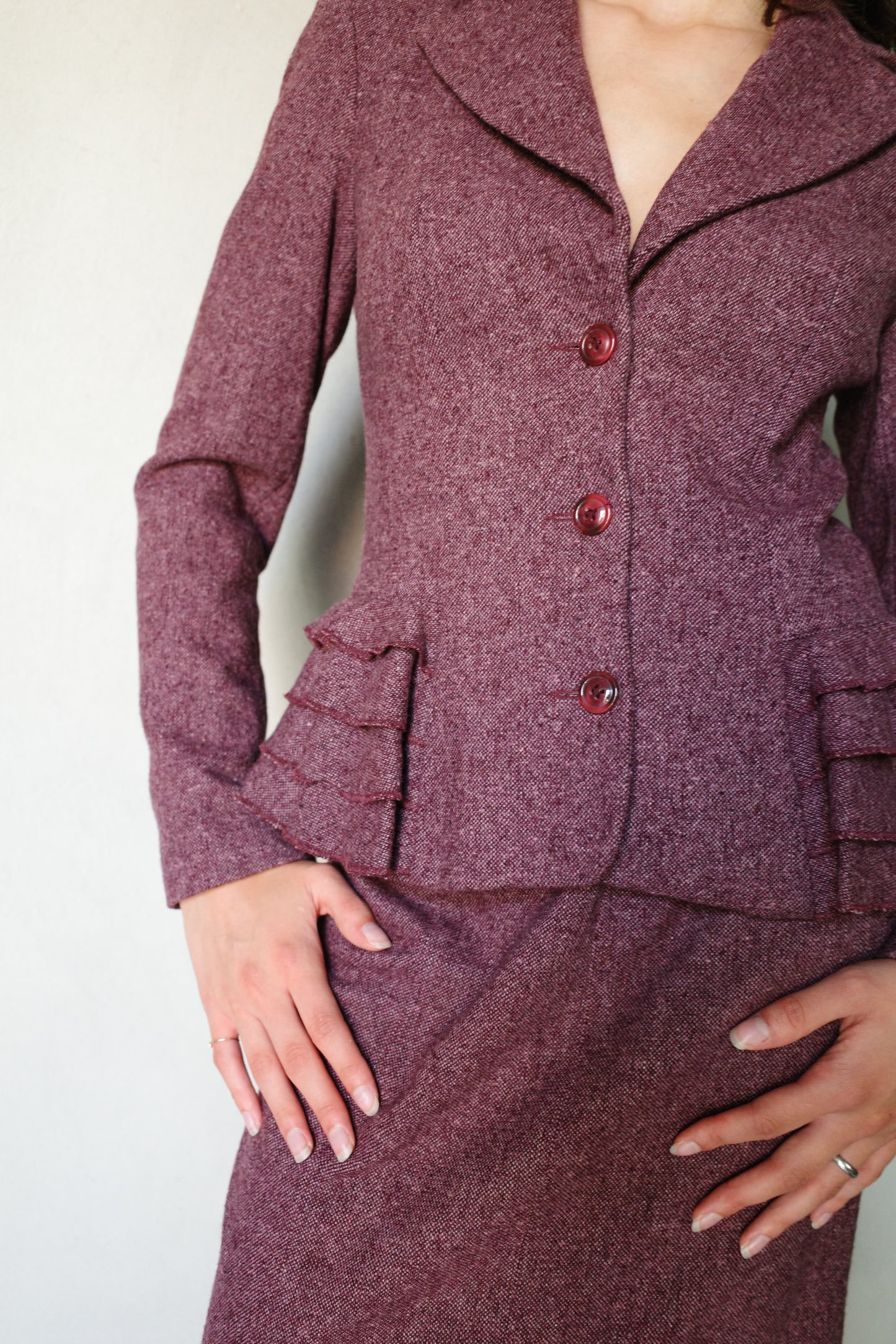 WOOL TWO-PIECE ENSEMBLE