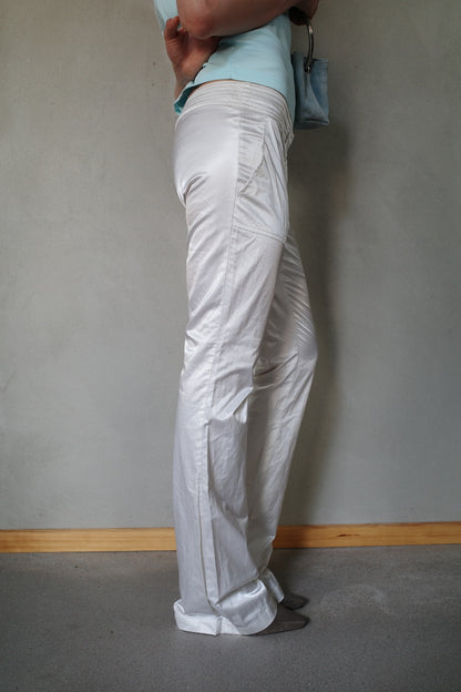 EARLY 00s SILKY FLARED PANTS