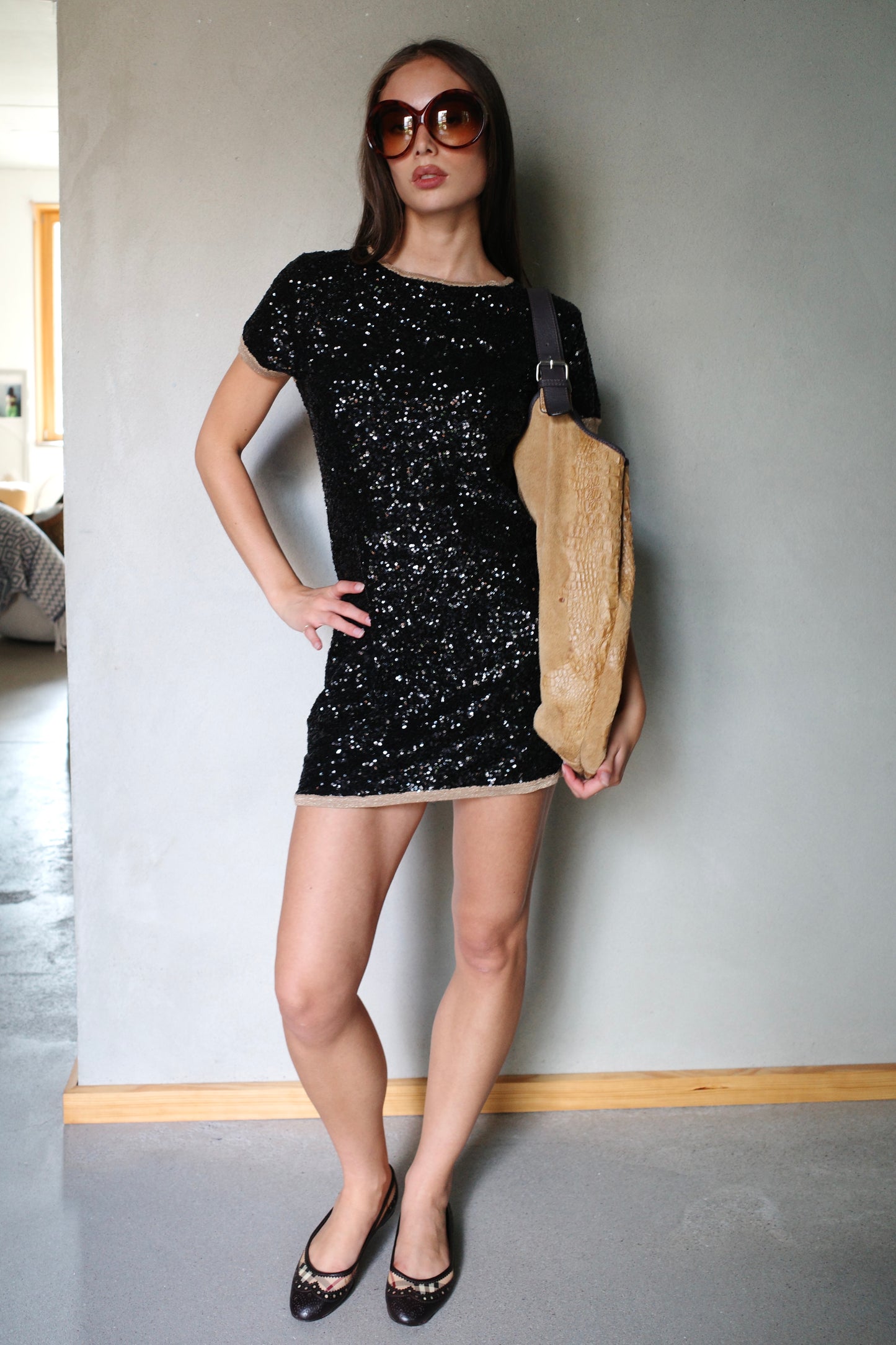 ITALIAN VINTAGE SEQUIN MINI DRESS