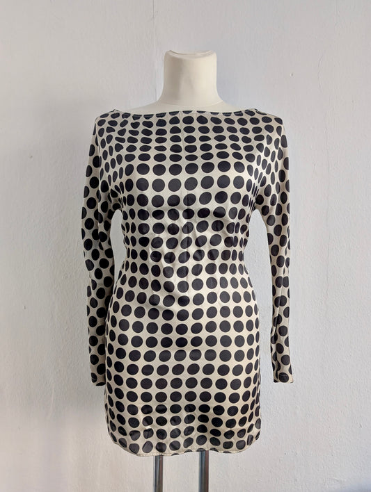 Silk Polka Dot Dress