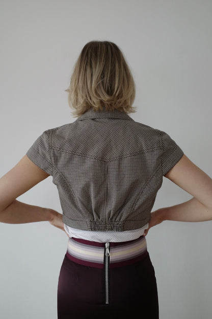 CHECKERED VINTAGE BOLERO