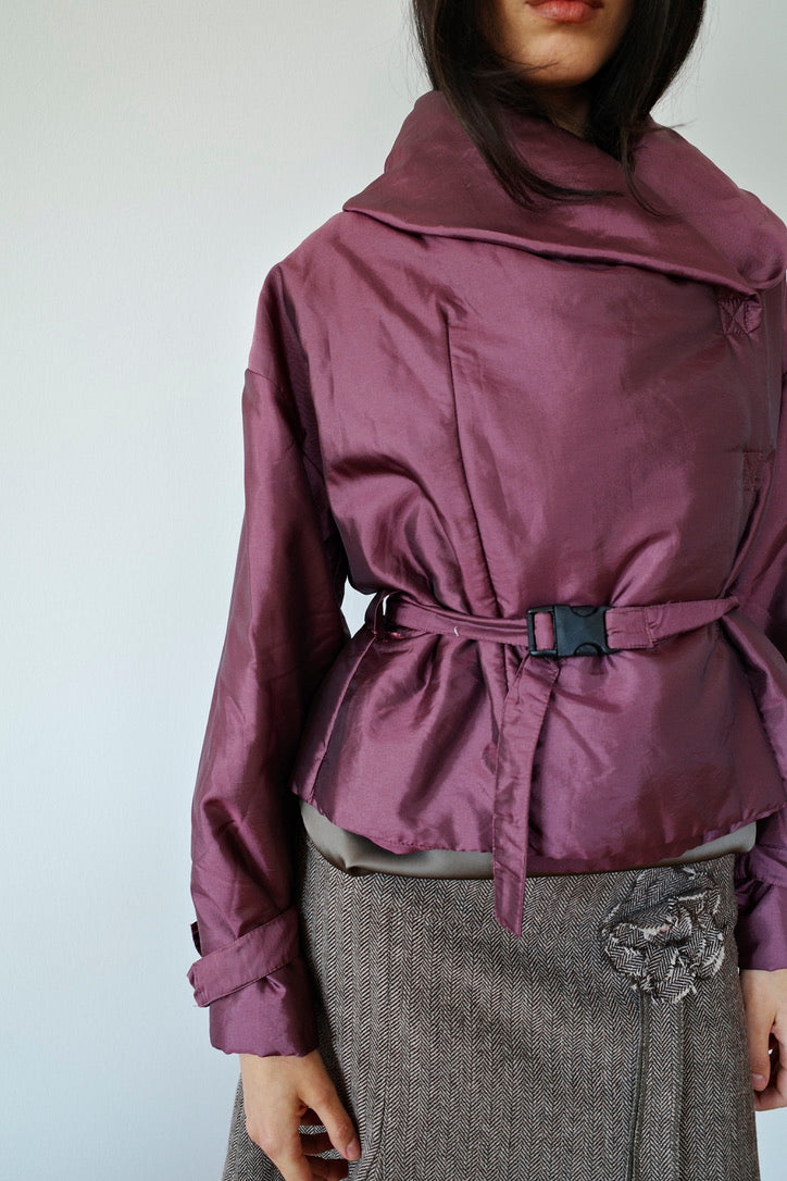 BELTED PUFFER JACKET