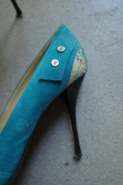 GIANMARCO LORENZI SNAKE STILETTOS