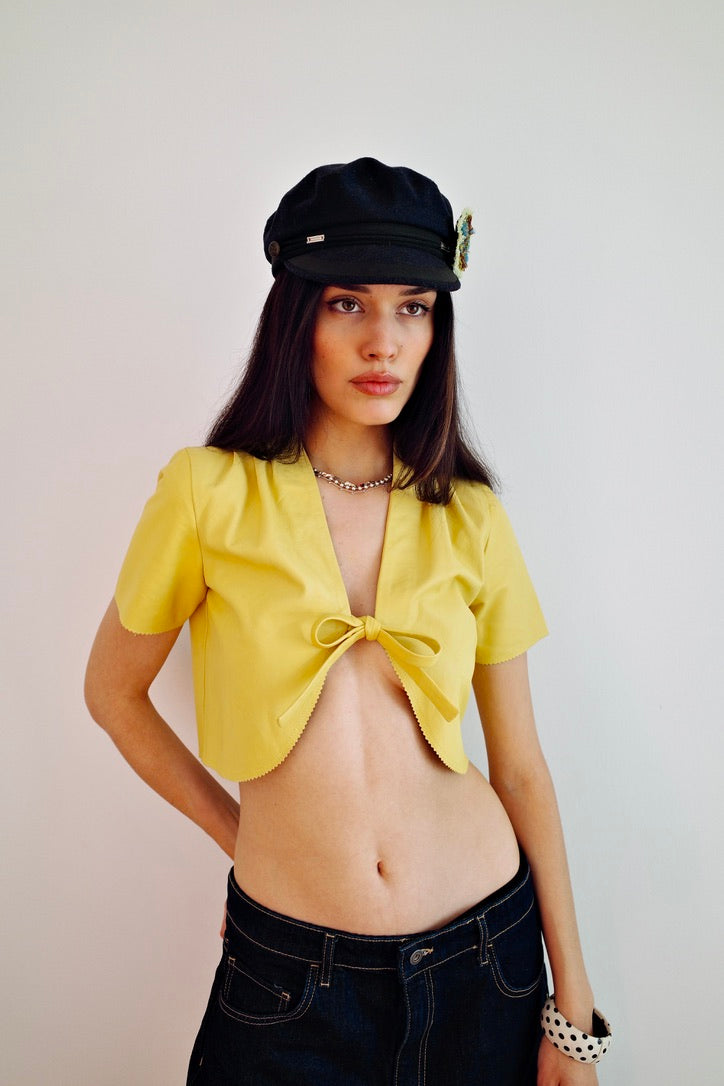 ITALIAN LEATHER BOLERO