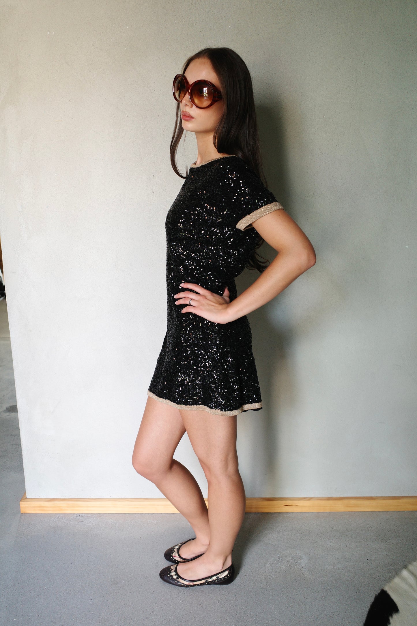 ITALIAN VINTAGE SEQUIN MINI DRESS