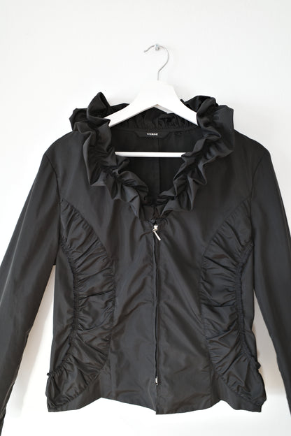 VINTAGE RUFFLED TECH JACKET