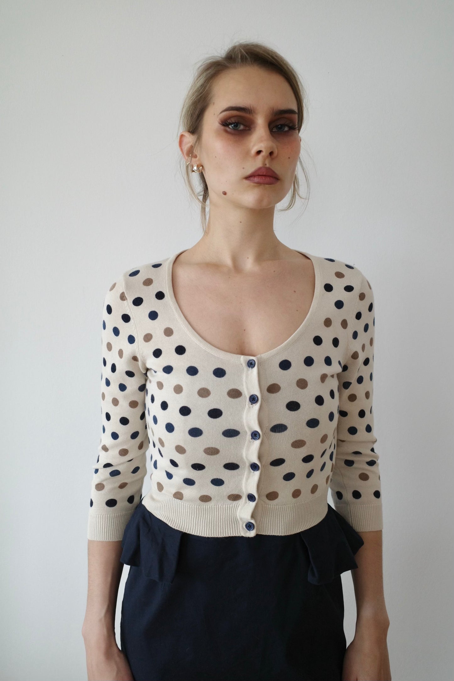 POLKA DOT CARDIGAN