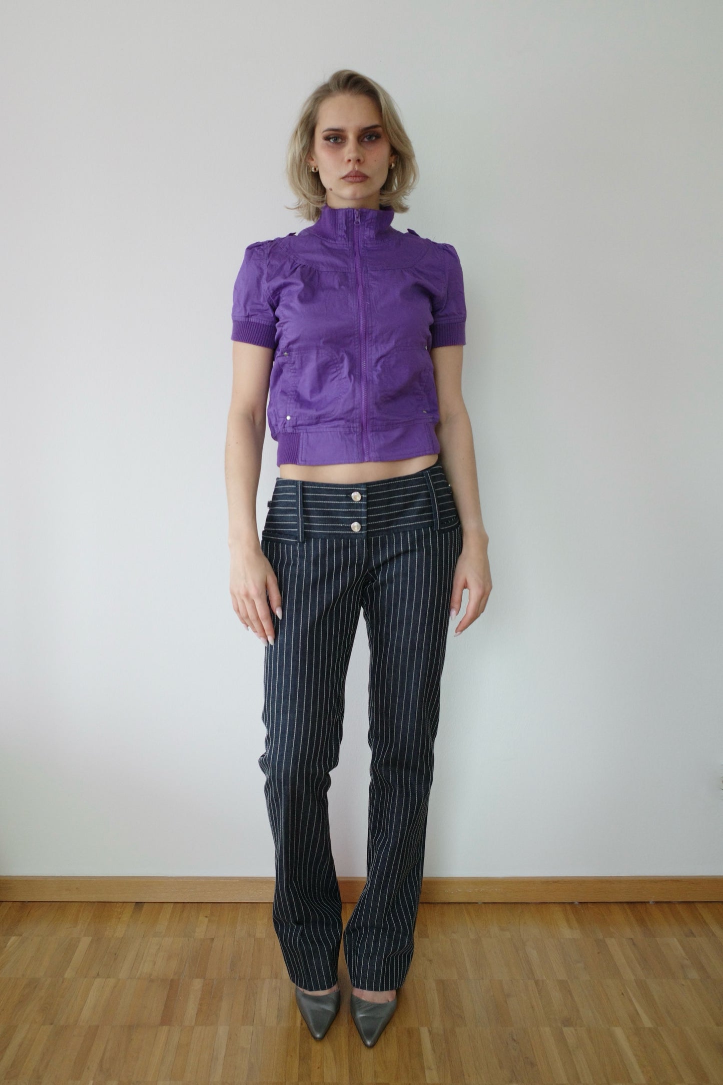 DOLCE & GABBANA PINSTRIPE DENIM