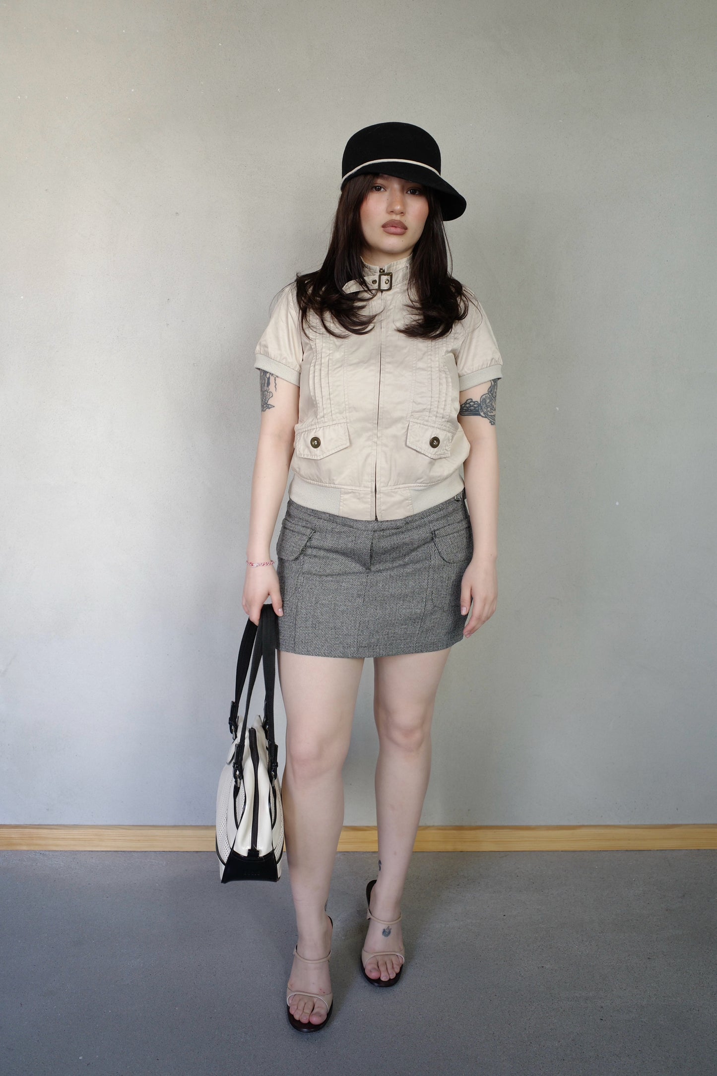 SISLEY WOOL MINI SKIRT