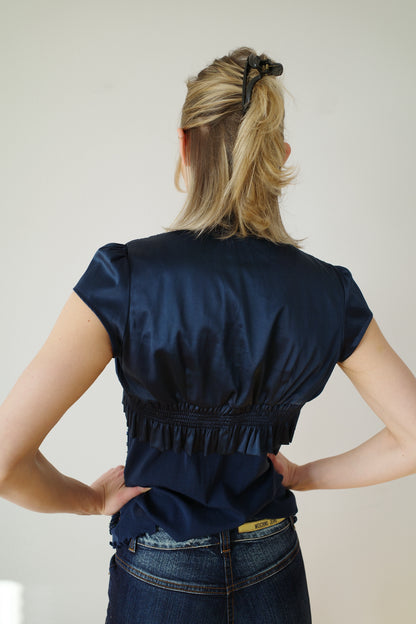 SILKY RUFFLE BOLERO