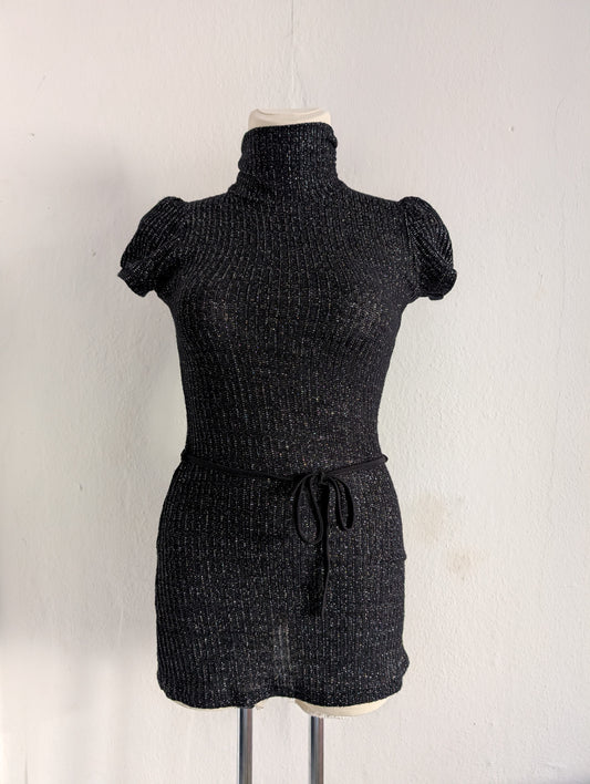 Turtleneck Knit Minidress