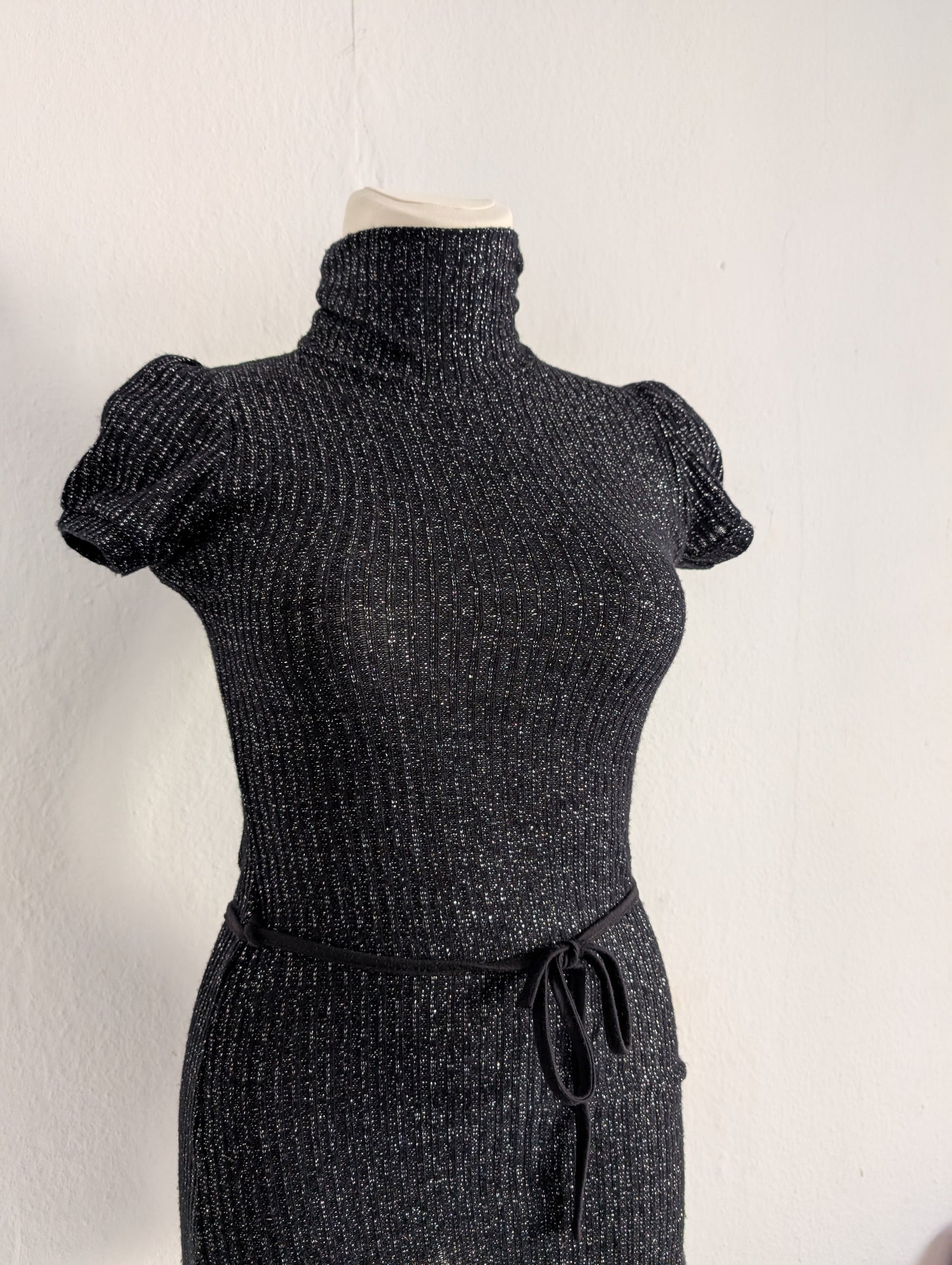 Turtleneck Knit Minidress