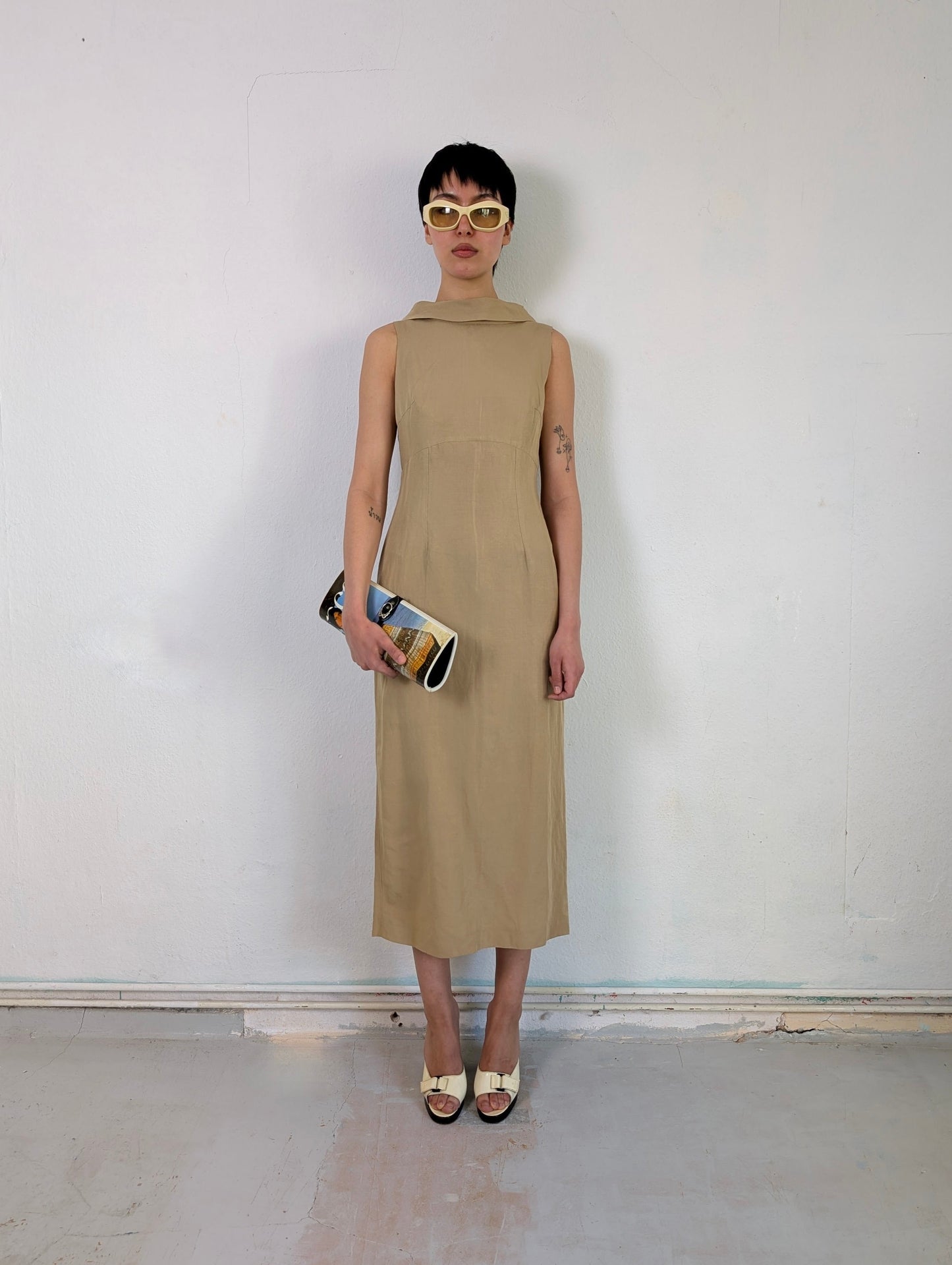Linen Boatneck Dress