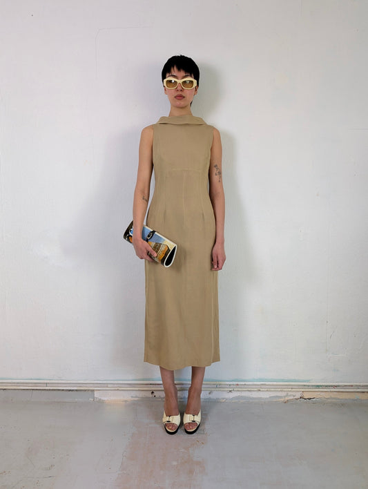 Linen Boatneck Dress