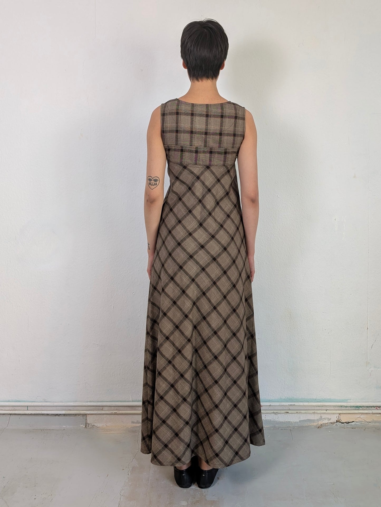 PLAID PRINT MAXIDRESS