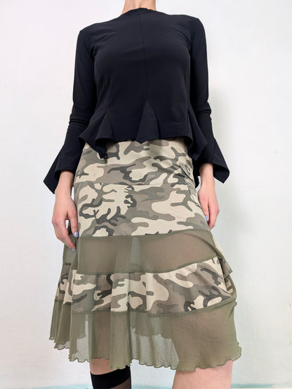 Vintage Camo Skirt