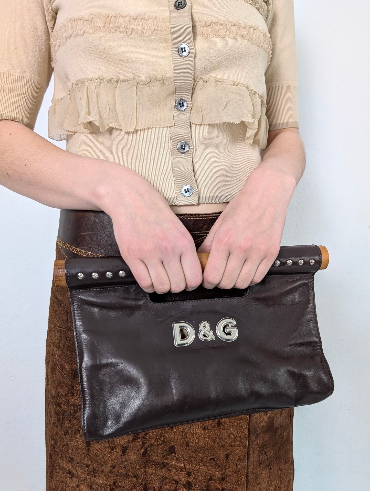 Dolce & Gabbana Wood Handle Bag