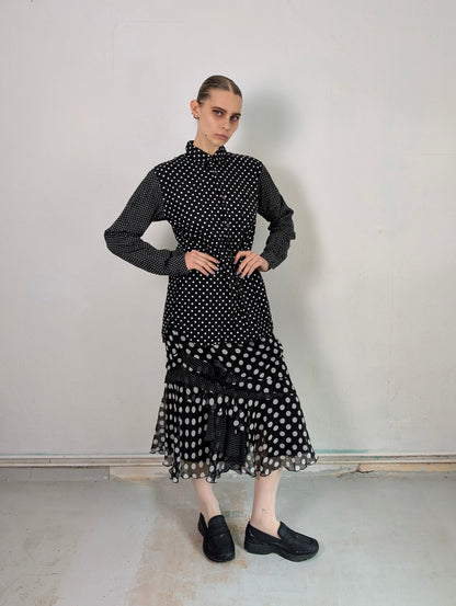 Polka Dot Ruffle Skirt