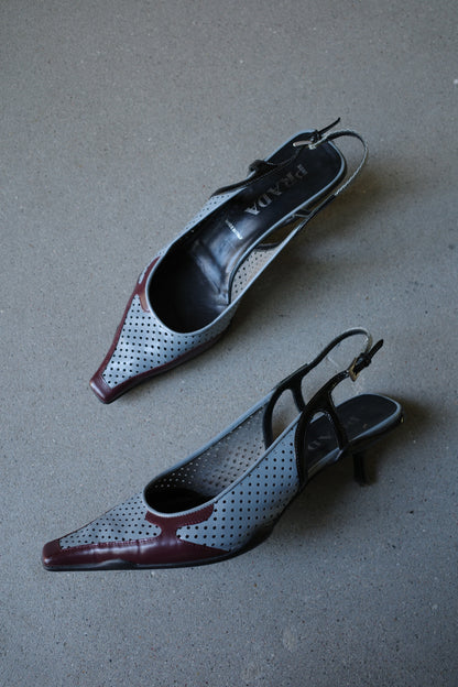 PRADA S/S 2000 KITTEN MULES
