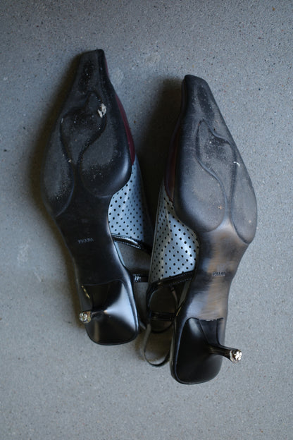 PRADA S/S 2000 KITTEN MULES