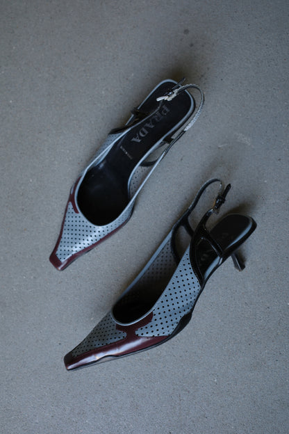 PRADA S/S 2000 KITTEN MULES