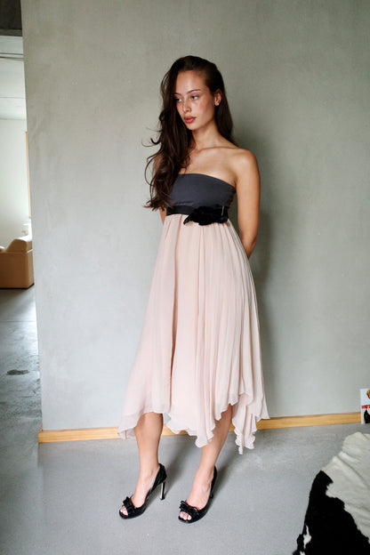 MARC BY MARC JACOBS S/S 2006 SILK BANDEAU DRESS