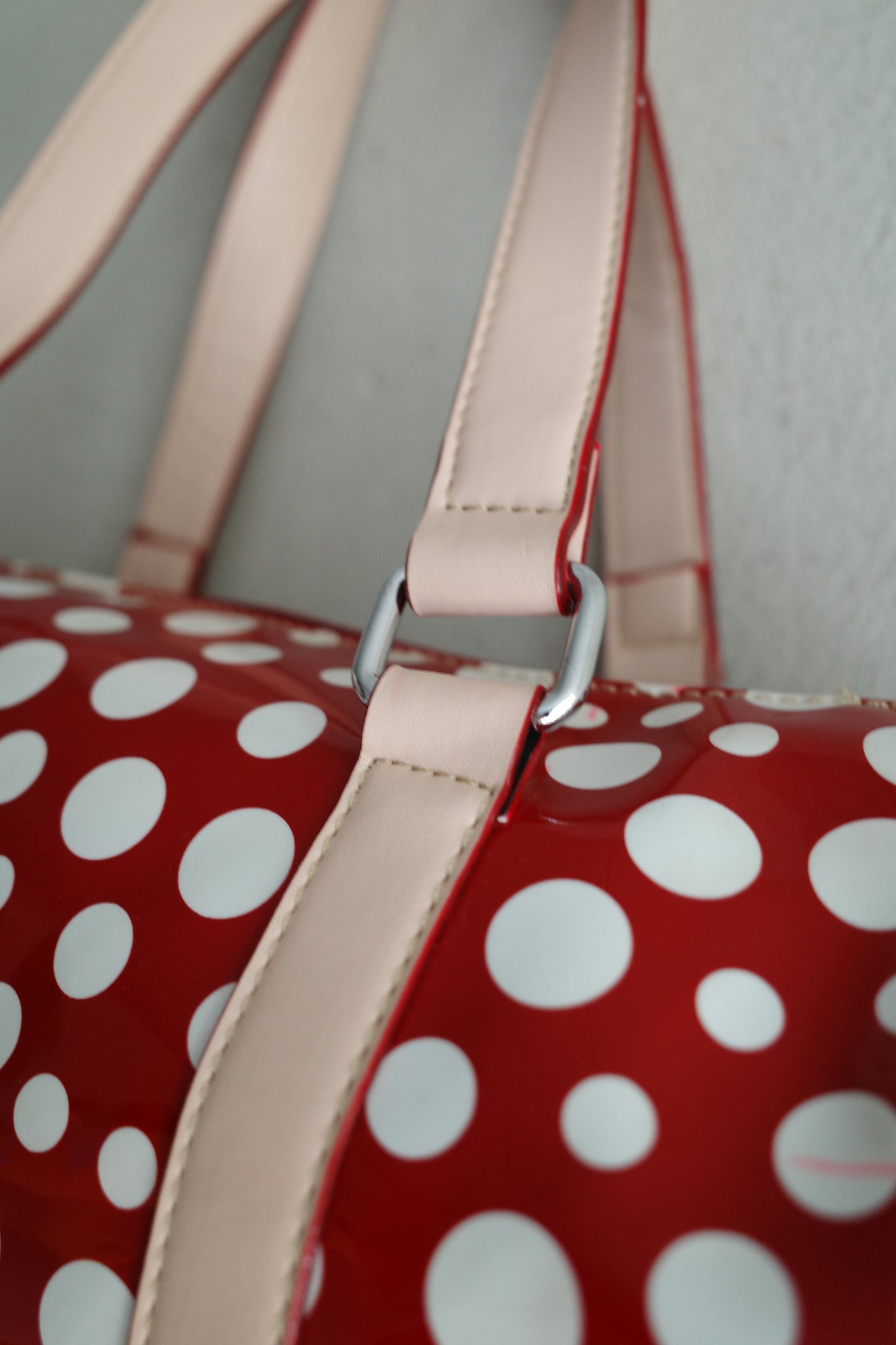 VINTAGE POLKA DOT BARREL BAG (YAYOI KUSAMA STYLE)
