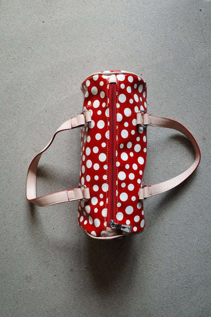 VINTAGE POLKA DOT BARREL BAG (YAYOI KUSAMA STYLE)