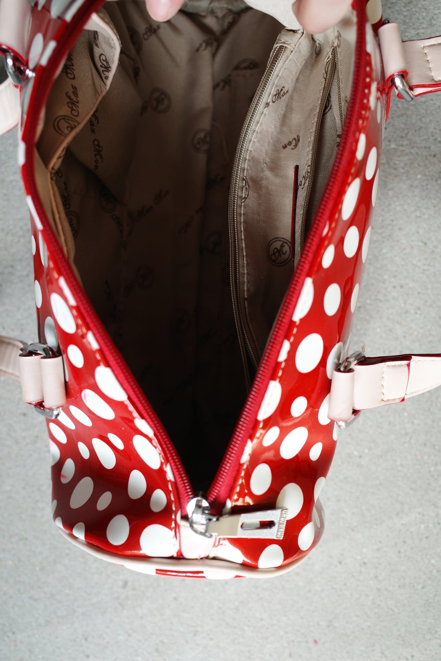 VINTAGE POLKA DOT BARREL BAG (YAYOI KUSAMA STYLE)
