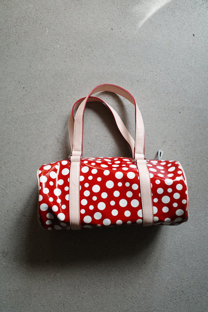 VINTAGE POLKA DOT BARREL BAG (YAYOI KUSAMA STYLE)