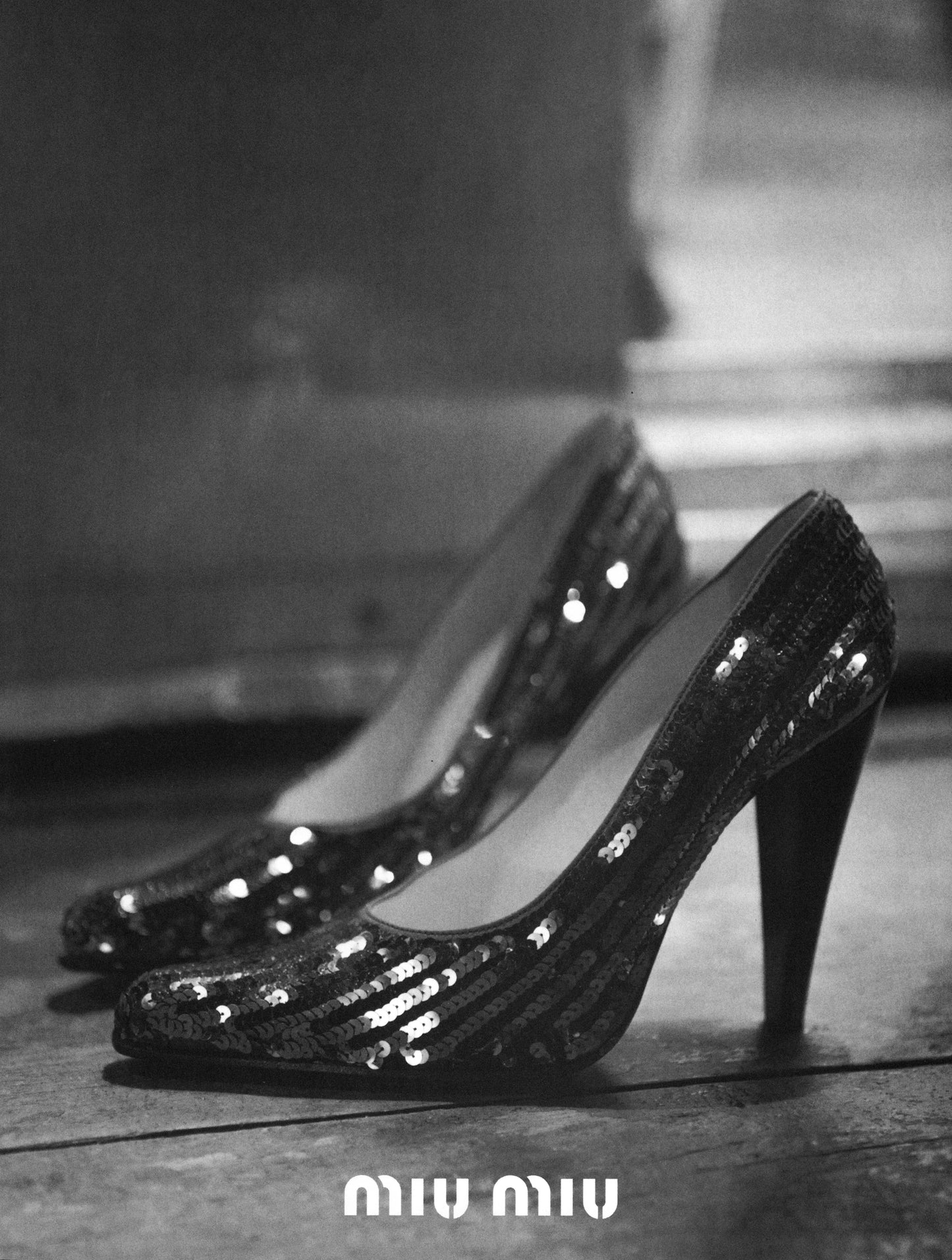 MIU MIU F/W 1997 SEQUIN HEELS